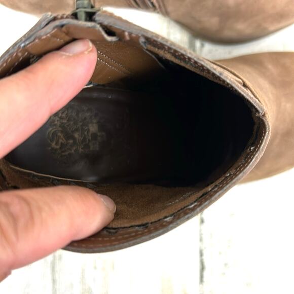 Vince Camuto Women’s 5.5 Brown Suede Diamond Cutout Ankle Boots - Picture 10 of 10